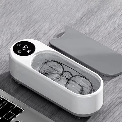 Ultrasonic cleaning gadget—perfect for contacts, glasses, and accessories