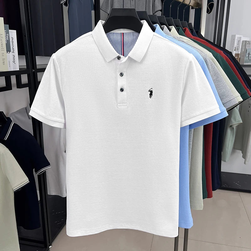 Men’s 100% cotton short sleeve polo shirt