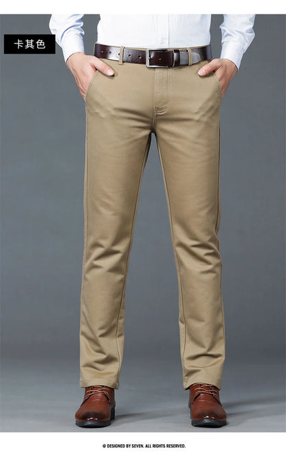 Luxury business casual suit pants, regular fit