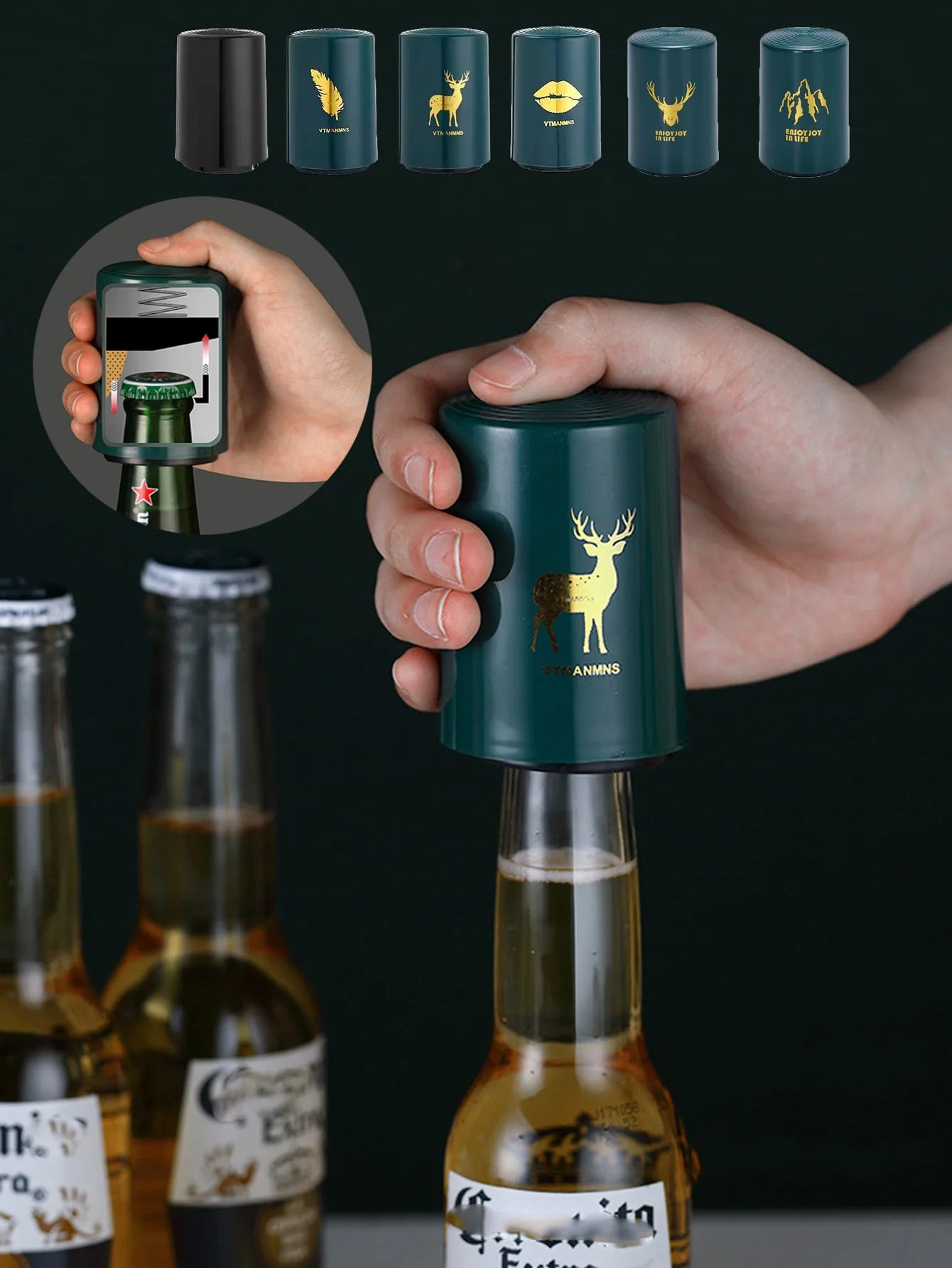 1PC Automatic Bottle Opener – Creative Kitchen Gadget