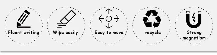 Magnetic dry erase board for fridge—perfect for reminders and memos