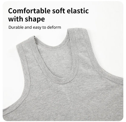 Men’s cotton sports skinny vest, 1/3/5 pack