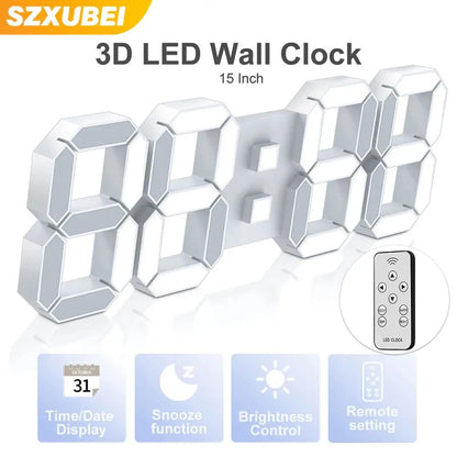 Creative LED clock with clear, glowing numbers for any room