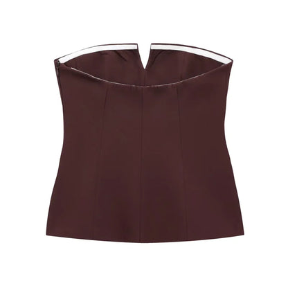 Sexy backless summer corset tank top