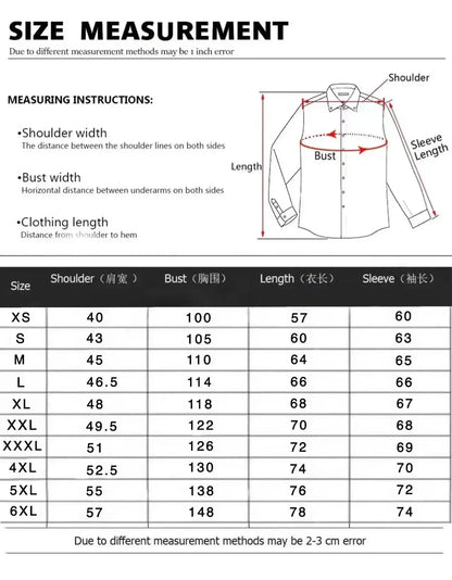 Men’s long-sleeve button-down business casual shirt