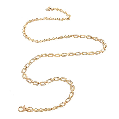 Women’s Rhinestone Waist Belt – Slim Metal Bling Chain
