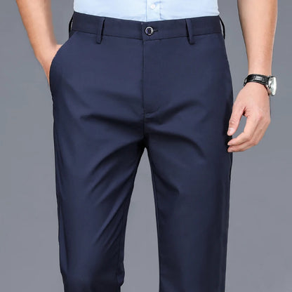 Men’s black stretch smart casual trousers