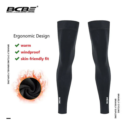 Soft fleece MTB bike and sports leggings