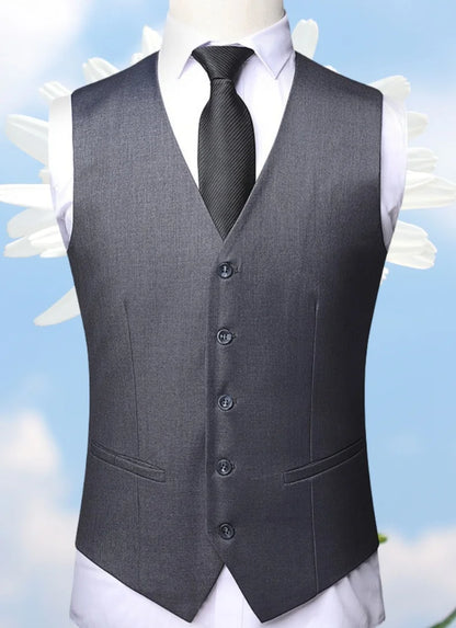 Elegant groomsmen suit jacket, vest & pants