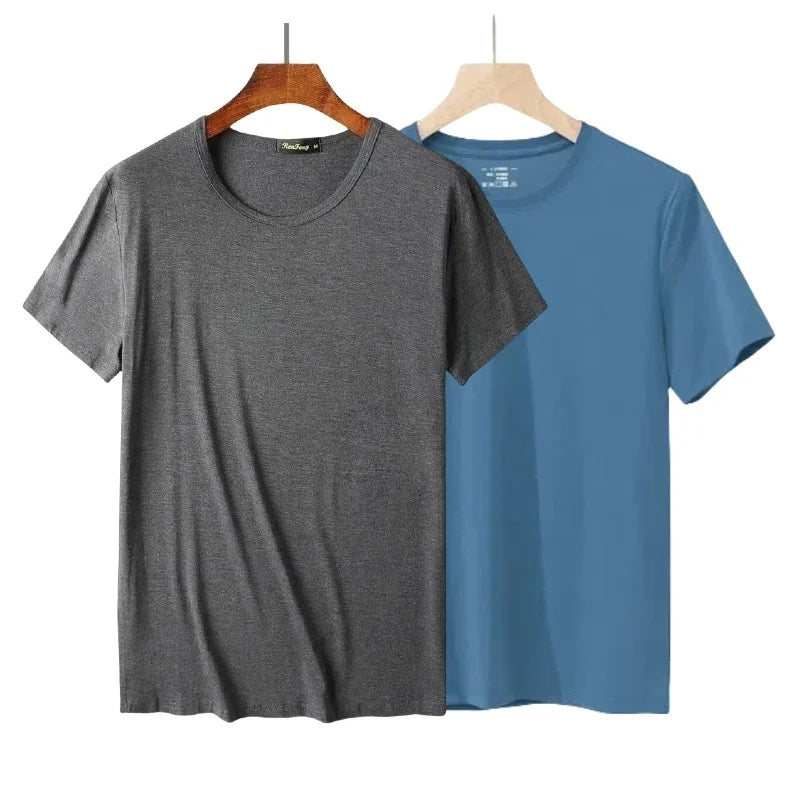 Sweat-absorbent classic round-neck gym undershirts