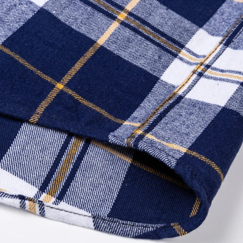 Ultra-soft 100% cotton flannel shirt, up to 11XL, cozy and stylish