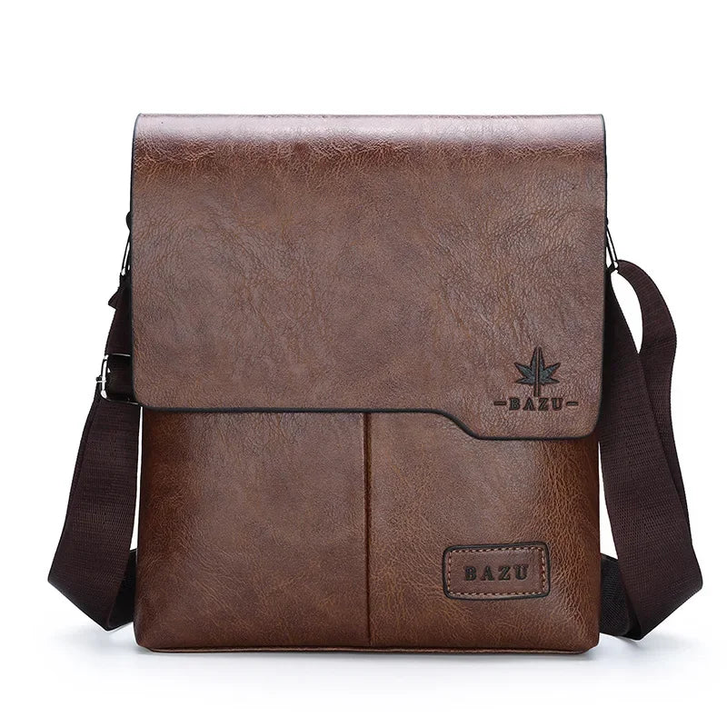 Durable premium leather side bag for men