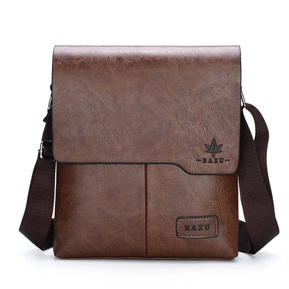 Durable premium leather side bag for men