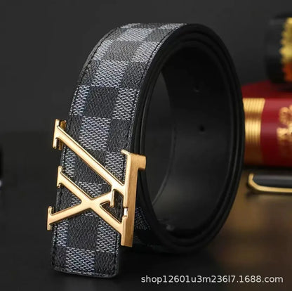 Genuine cowhide business and casual waistband