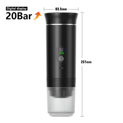 Electric handheld espresso maker—perfect for on-the-go brewing