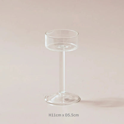 Elegant crystal candle set for table centerpieces and dinner settings.