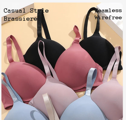 Women’s Seamless Push-Up Bra – No Wire, Breathable Design
