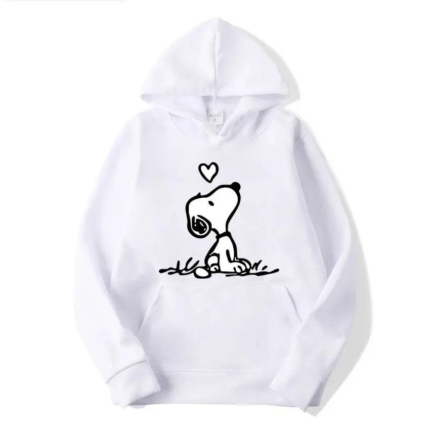 Unisex Snoopy cartoon hoodie for spring/autumn