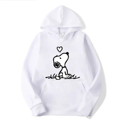 Unisex Snoopy cartoon hoodie for spring/autumn