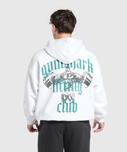 Trendy unisex letter-print hooded sweatshirt