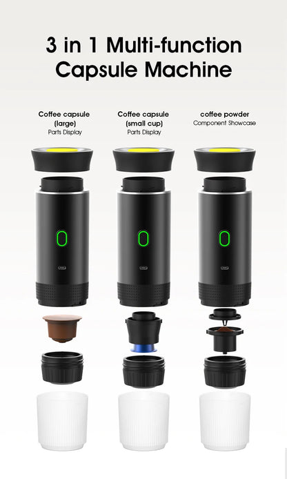 Electric handheld espresso maker—perfect for on-the-go brewing